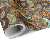 Steampunk 26 Wrapping Paper Geschenkpapier (Rolleneckpunkt)