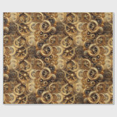 Steampunk 27A1 Wrapping Paper Geschenkpapier (Flach)