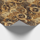 Steampunk 27A1 Wrapping Paper Geschenkpapier (Ecke)