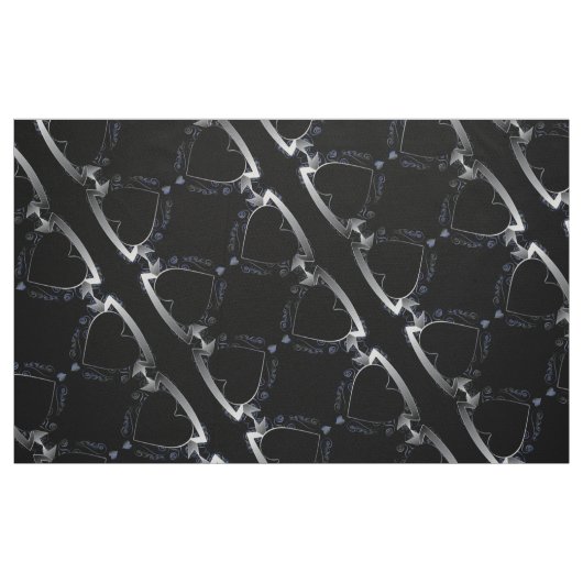 Steampunk 3D Black Heart Series Stoff (Fat Quarter (45,7 x 55,9 cm))