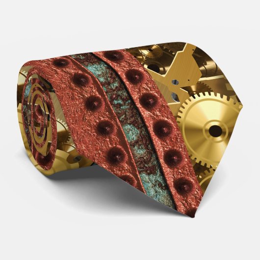 Steampunk 4 Krawatte (Gerollt)