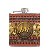 Steampunk 4A Wrapped Flask Options Flachmann (Vorderseite)
