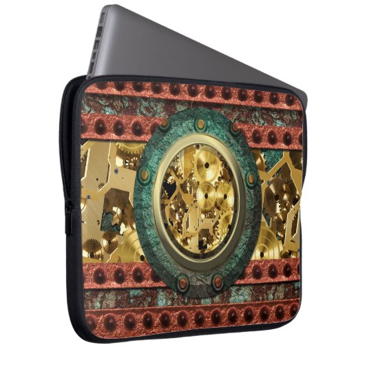 Steampunk 4B/4A Laptop-Sieb Laptopschutzhülle (Vorne Rechts)