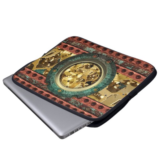Steampunk 4B/4A Laptop-Sieb Laptopschutzhülle (Vorne Knopf)