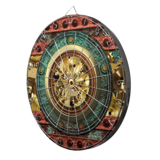 Steampunk 4C Dart Board Dartscheibe (Vorderseite rechts)