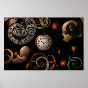 Steampunk - Abstrakt - Anfang und Ende Poster