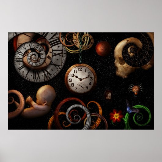 Steampunk - Abstrakt - Anfang und Ende Poster (Vorne)