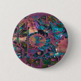 Steampunk, abstrakt button