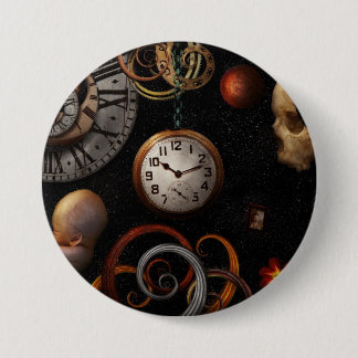 Steampunk - abstrakt - der Anfang und das Ende Button