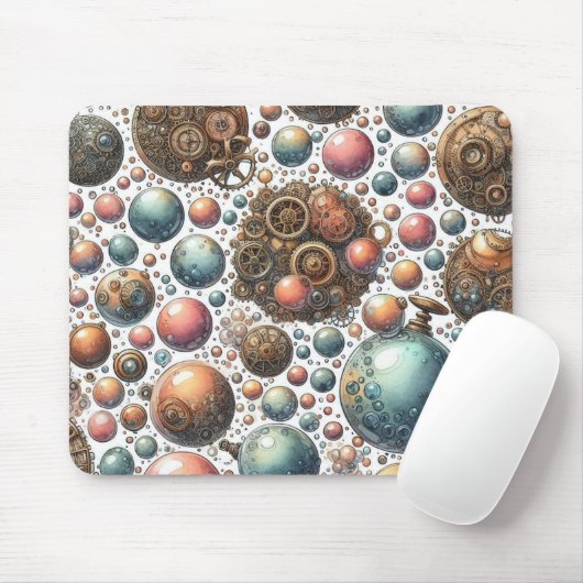 Steampunk Abstrakt Mousepad (Mit Mouse)