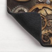 Steampunk - abstrakt - Zeit ist schwierig Mousepad (Ecke)
