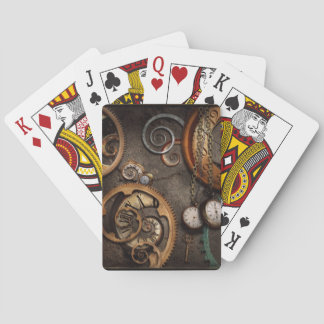 Steampunk - abstrakt - Zeit ist schwierig Spielkarten