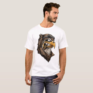 Steampunk-Adlerpilot – Vintage-Flieger-Tier T-Shirt