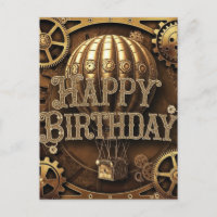 Steampunk Adventure Birthday Design