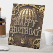 Steampunk Adventure Birthday Design Sockelschild (In Situ)