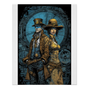 Steampunk Adventure Poster