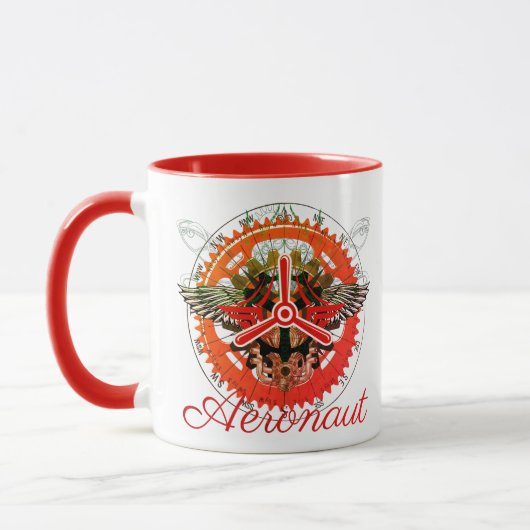Steampunk Aeronaut, Himmelsmechanik Tasse (Links)