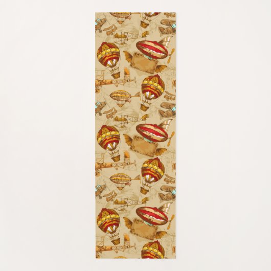 Steampunk-Aeronautik Yogamatte (Vorderseite)