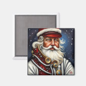 Steampunk Aesthetics Iconic Santa Magnet (Vorderseite/Rückseite)