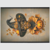 Steampunk African American Hexe F6R Decoupage Seidenpapier (Vorderseite)