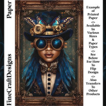 Steampunk-Afrikanerin CM7-Frau