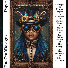 Steampunk-Afrikanerin CM7-Frau
