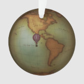 Steampunk Air Travel Neo-Viktorianische Karte des Ornament (Vorderseite)