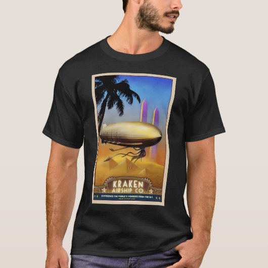 Steampunk Airship Pharaoh's Glory T-Shirt (Vorderseite)