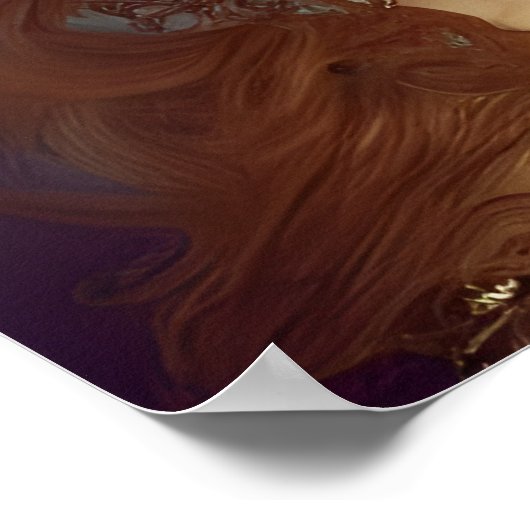 Steampunk Alice Atemberaubend Fantasy Portrait Poster (Ecke)