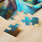 Steampunk-Alice erstellt Tränke in einem Alchemy-L Puzzle (Seite)