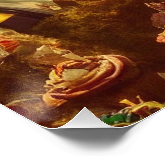 Steampunk Alice und Cupcakes Poster (Ecke)