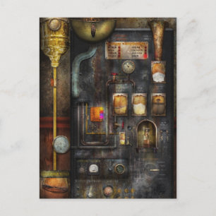 Steampunk - All das für eine Tasse Kaffee Postkarte