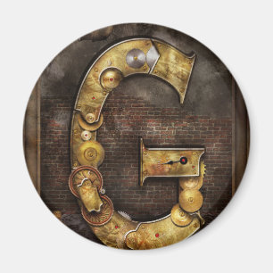 Steampunk - Alphabet - G steht für Zahnräder Magnet