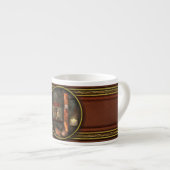 Steampunk - Alphabet - J is for Jet Pack Espressotasse (Vorderseite Rechts)