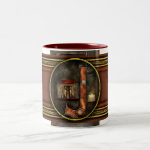 Steampunk - Alphabet - J is for Jet Pack Zweifarbige Tasse
