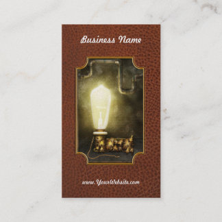 Steampunk - Alphabet - L ist für Glühlampe Visitenkarte