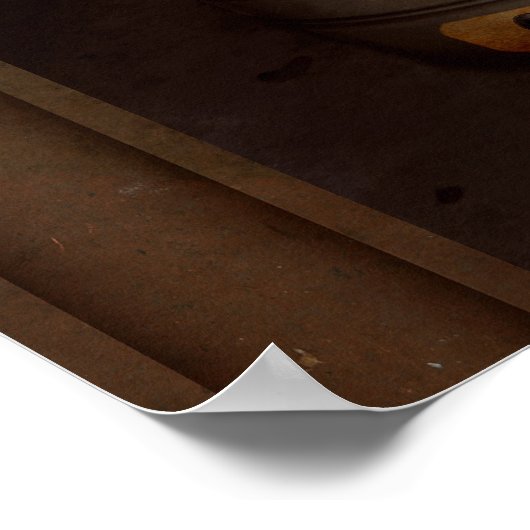 Steampunk - Alphabet - M is for Mustache Poster (Ecke)