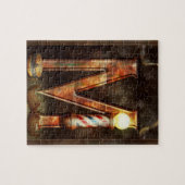 Steampunk - Alphabet - M ist für Schnurrbart Puzzle (Horizontal)