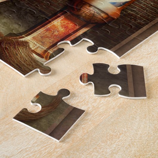 Steampunk - Alphabet - M ist für Schnurrbart Puzzle (Seite)