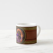 Steampunk - Alphabet - O is for Octopus Espressotasse (Vorderseite Rechts)
