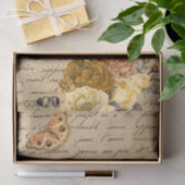 Steampunk Alter Viktorianischer Decoupage Bird Vin Seidenpapier (Geschenk)