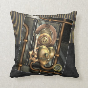 Steampunk am Herzen Kissen