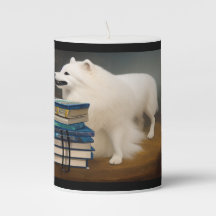 Steampunk American Eskimo Dog Kerze