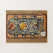 Steampunk an der Lederwand Puzzle (Horizontal)