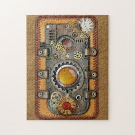 Steampunk an der Lederwand Puzzle