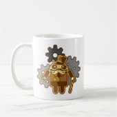 Steampunk Android Kaffeetasse (Links)
