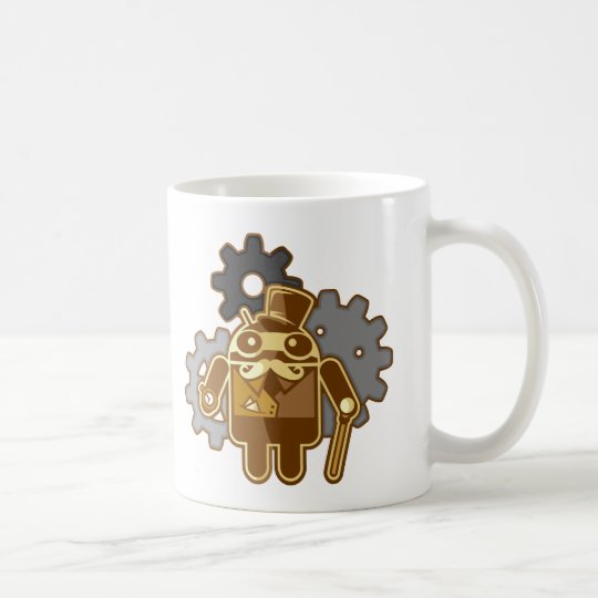 Steampunk Android Kaffeetasse