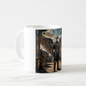 Steampunk Angel Kaffeetasse (Vorderseite Links)