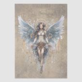 Steampunk Angel Seidenpapier (Vorderseite)