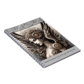 Steampunk Angel und Zitat Notizblock (Rechte Seite)